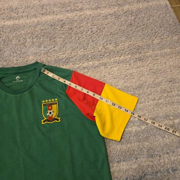 CAMEROON 2022 Home Football jersey Le Coq Sportif CAF Mens XL - Picture 7 of 7